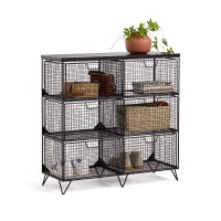 Этажерка С 6 отделениями из металла и ясеня Arglo единый размер каштановый LA REDOUTE INTERIEURS  фото, kupilegko.ru